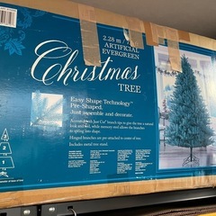 特大　クリスマスツリー　本物のモミの木みたい　高さ2,4m オーナメント大量