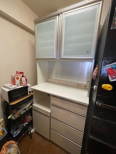 J8137 食器棚 ブラウン 【リユースのサカイ柏店】