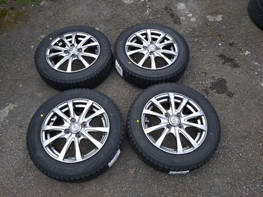 2024年製ブリヂストンVRX2 155/65R14新品に中古アルミホイール組