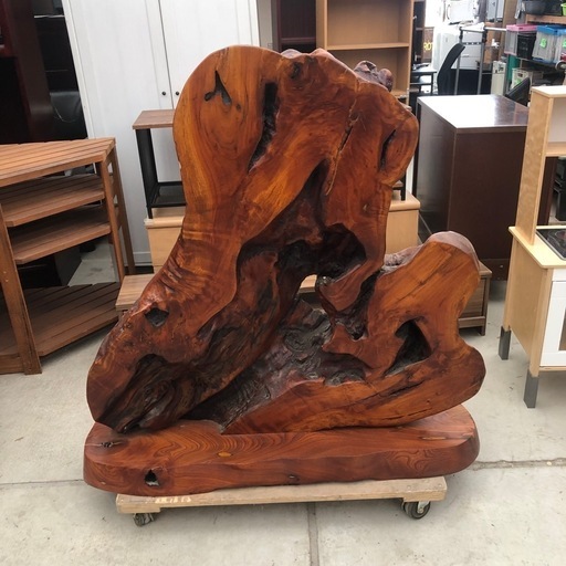 高級家具　大型彫刻天然木　一枚板　衝立 高級家具天然木一枚板衝立