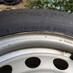 スタッドレスタイヤ 15インチ パジェロミニ ホイール付