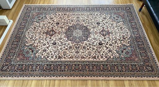 ペルシャ絨毯 タブリーズ イラン製 170×240 ウール 毛100％ TABRIZ 2.1838 クリーム/グリーン モリヨシ カーペット ラグ 札幌市東区中沼町