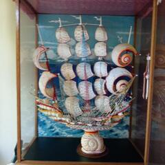 マキガイで作った船