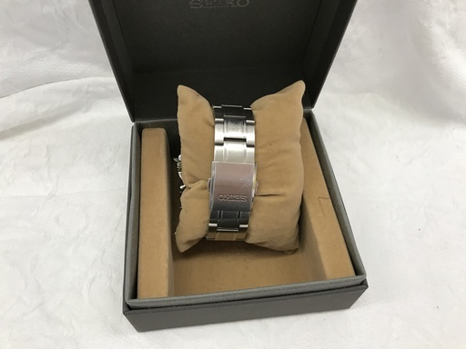 SEIKO/腕時計/クロノグラフ/クォーツ/アナログ/SS/ブラック文字盤/8 SEIKO/腕時計/クロノグラフ/クォーツ/アナログ/SS/ブラック文字盤/8