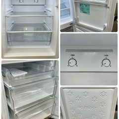 I389 🌈 ジモティー限定価格！ Haier 冷蔵庫 (148L 右開き）23年製 JR-NF148DK ⭐ 動作確認済 ⭐ クリーニング済