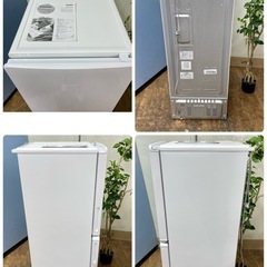 I389 🌈 ジモティー限定価格！ Haier 冷蔵庫 (148L 右開き）23年製 JR-NF148DK ⭐ 動作確認済 ⭐ クリーニング済