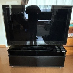 本日処分予定 レグザ REGZA 47インチ テレビ台セット 問題なく写ります 