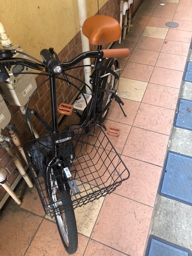 No.329 SIAFEI 折りたたみ 20インチ ブラック/オレンジ整備済みシマノ