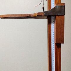 昭和レトロ　木製身長計　アンティーク　昭和保健室　お店　インテリア　