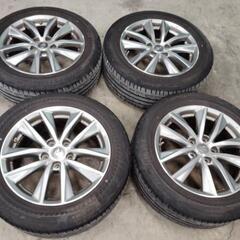 日産スカイラインｖ３７純正ホイール.タイヤ中古 4本セット 7.5jｘ17 ＋45 タイヤＢＳ ポテンザ2分山程度