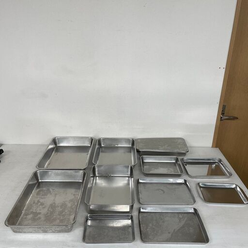 ステンレス製 色々バット バット 業務用 厨房機器 キッチン用品 台所用品 料理 調理器具 11個セット J0539