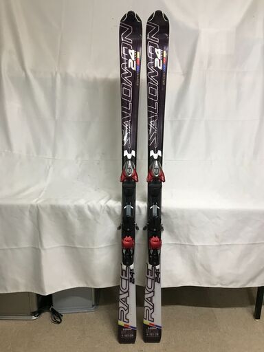 スキー3点セット!サロモンデモスキー163cm 古 スキー3点セット!サロモンデモスキー163cm 古