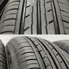 【YOKOHAMA BluEarth-Es ES32 145/80R13】夏タイヤ【Weds JOKER GLIDE 13インチ 4J4HPCD100+45】21年製 バリ溝 タント等　(MTN411) クレジットカード QRコード決済可能