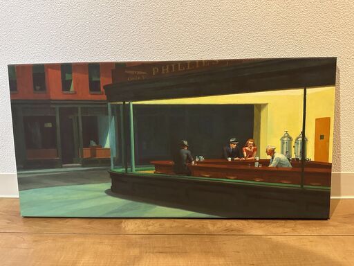 エドワード・ホッパーの『ナイトホークス(Nighthawks)』のアートワーク エドワード・ホッパーの『ナイトホークス(Nighthawks)』のアート