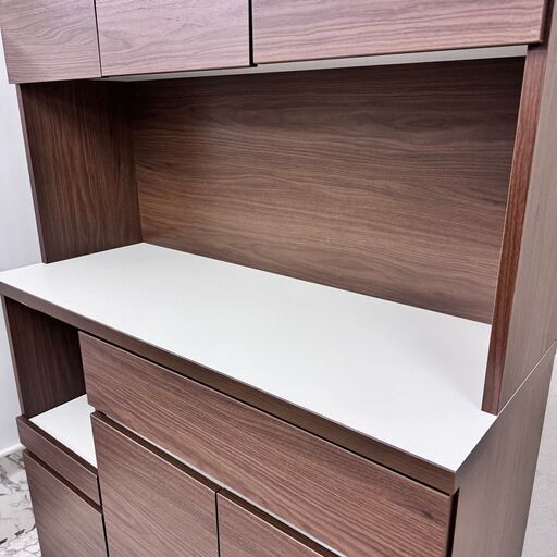 W 13497 NITORI 2枚ガラス扉キッチンボード 食器棚 ◇大阪市内・東大阪