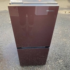 ♻️送料設置無料　Hisense 2ドア冷凍冷蔵庫　HR-G13A-BR HR-G13A-BR 冷蔵庫 ブラウン [134L /2ドア /右開きタイプ] 【お届け