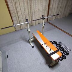 福岡県のベンチプレスセットの中古が安い！激安で譲ります・無料で  