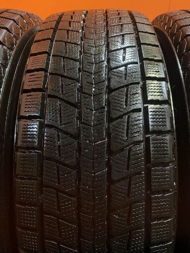 DUNLOP WINTER MAXX SJ8 225/65R17 17インチ スタッドレス 4本 2015年製 バリ溝 レガシィアウトバック CX-5等　(TD423) クレジットカード QR決済可能 DUNLOP WM SJ8 225/65R17 17インチ スタッドレス 4本 20年製 バリ溝 ヴァン