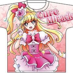 新品 全プリキュア フルカラープリントTシャツ フルグラフィックTシャツ 魔法つかいプリキュア キュアミラクル Lサイズ