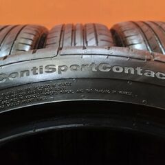 Continental ContiSportContact5 195/45R17 17インチ 夏タイヤ 4本 21年製 バリ溝 スイフトスポーツ MINI等　(VTG808) 