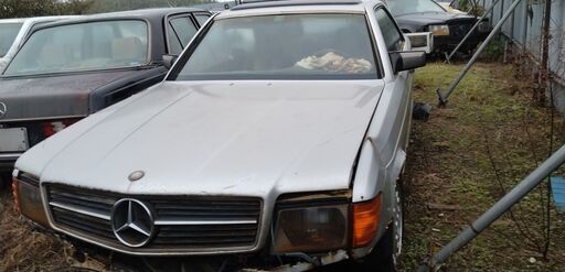 Mベンツ126-SEL-119エンジン及び電子制御A/Tセツト実施中