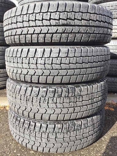 バリ溝 165/65R15 ダンロップ スタッドレスタイヤ 4本セット (北海道 