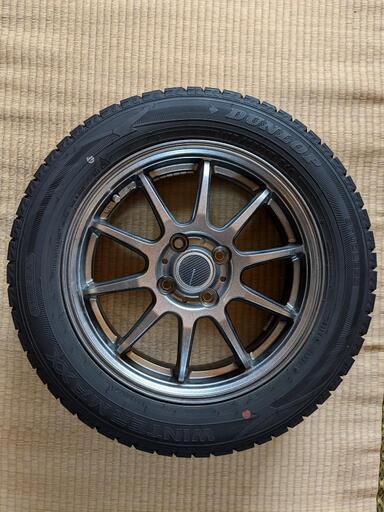 ダンロップWINTERMAXX WM02 アルミ付スタッドレスアルミ4本セット