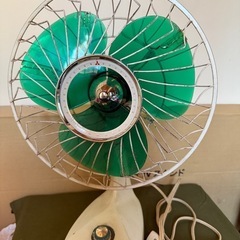三菱 レトロ 昭和 扇風機 D-30R ホームファン グリーン アンティーク