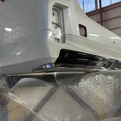 30アルファード リアバンパー モデリスタエアロ付き パールホワイト 後期