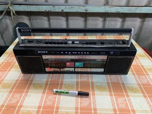 ソニー SONY ラジカセ CFM-145 カセットレコーダー 昭和レトロ 2way