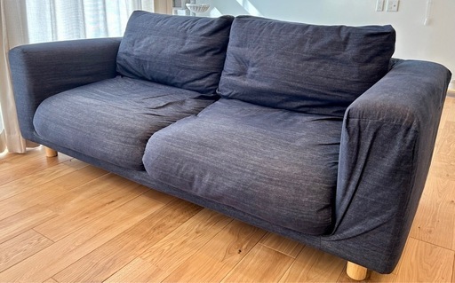 4⁄8終了】MUJI 無印良品 カウチソファ 2.5人掛け オットマン付き 4⁄