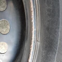 値段交渉可能　鉄ホイール　ブリヂストン　スタッドレスタイヤ　155/65R14 ブリヂストンVRX3　1シーズン使用 ４本で