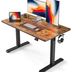 ゲーミングデスク　FEZIBO 電動昇降デスク ☆即日発送☆FEZIBO 電動 昇降デスク 一枚板 幅100cm 奥行60cm 高さ72