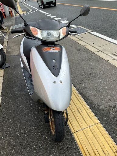 実働　ディオ　AF62　シルバー黒　サイドスタンド付　シート張替え済み　福岡市南区 実働 ディオ AF62 シルバー黒 サイドスタンド付 シート張替え済み 福岡