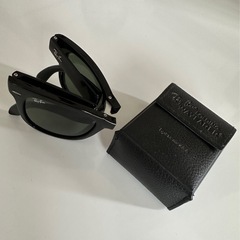 Ray-Ban ラウンドサングラス ブラック 折り畳み コンパクト 旅行 楽天市場】レイバン ウェイファーラー 折りたたみ サングラス 度