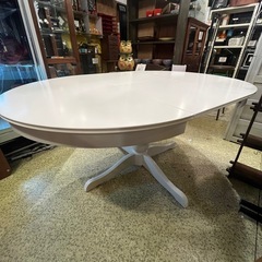 池上店】 IKEA イケア ダイニングテーブル 伸縮式 伸長式 テーブル