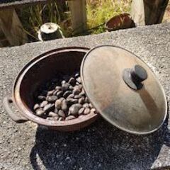 5/9までの販売‼️中古◇石焼き芋機◇石付き◇煙突付き◇鉄サビあり