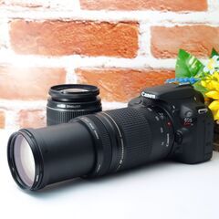 【美品】Canon EOS Kiss X7 ダブルレンズキット 超軽量✨手ぶれ補正機能付