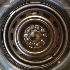 ☆バリ溝☆ スチールホイール　15インチ　6J　PCD114.3　5穴　ET約50　ハブ径約67　DUNLOP・GOODYEAH　2019・2023年　205/65R15