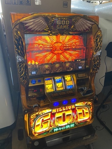 お薦め品‼️パチスロ実機コイン不要機 ミリオンゴット〜神々の凱旋 