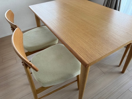 大塚家具 ダイニングセット(椅子2脚、ベンチ) ユノ3 大塚家具