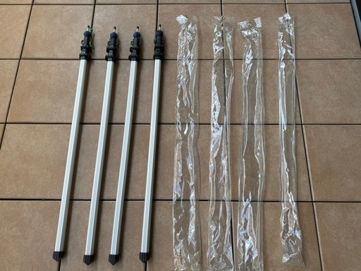 ロゴス　システムロックポール　230cm 4本セット