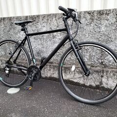 防犯登録料込み！札幌市内配達無料。中古380サイズクロスバイク　ブラック！ 防犯登録料込み！札幌市内配達無料。中古380サイズクロスバイク ブラック！