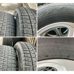 195/65R15 スタッドレス BRIDGESTON EBLIZZAK VRX2 アルミホイール付 4 