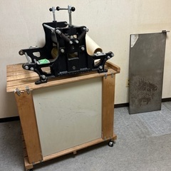 新日本造形　版画プレス機SR164   マップケース付き　未使用品 新日本造形 版画プレス機SR164 マップケース付き 未使用品