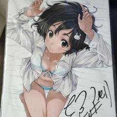 この美術部には問題がある　キャンバスパネル　直筆サイン入り