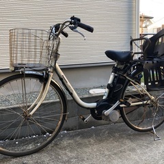 パナソニック電動自転車 ViVi DX 26インチ、OGKの子供乗せ付き