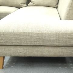 ★展示美品★Formax フォルマックス カウチソファー ファブリック ベージュ 【モノ市場半田店】163