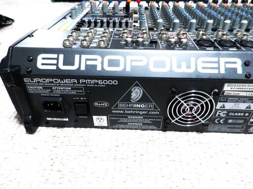 □◇□動作品 BEHRINGER EUROPOWER PMP6000 パワードミキサー 2 x 800W 