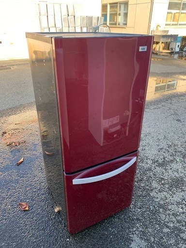 中古 138L 2ドア冷蔵庫 ハイアール JR-NF140H-K 2014年～2015年製 